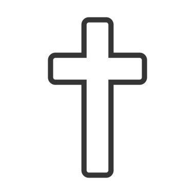 Christian Cross simgesi - vektör.