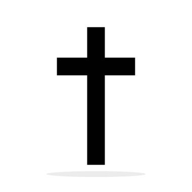 Christian Cross simgesi - vektör.