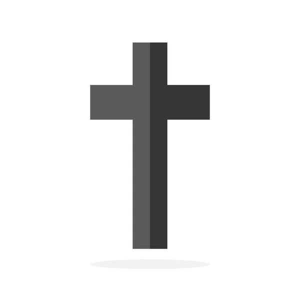Icona della croce cristiana - vettore . — Vettoriale Stock