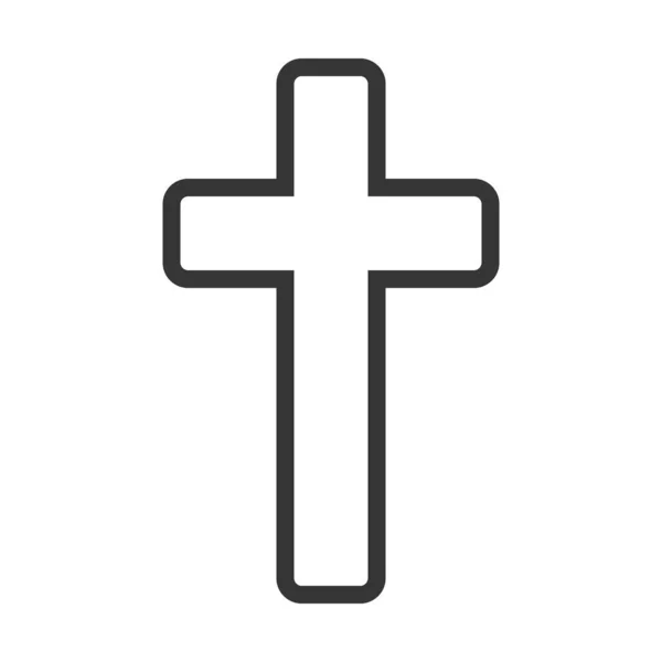 Christian Cross ikon - vektor. — Stock vektor