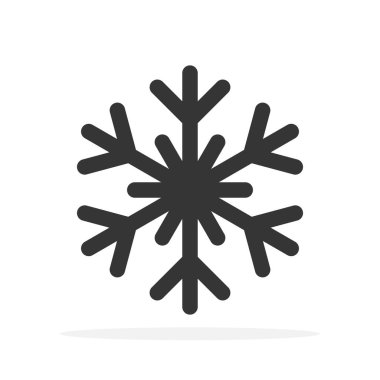 Kar Tanesi simgesi - vektör.