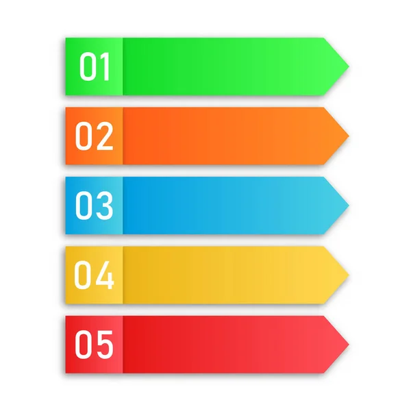 Pasos del proceso. Vector Elementos infográficos . — Vector de stock