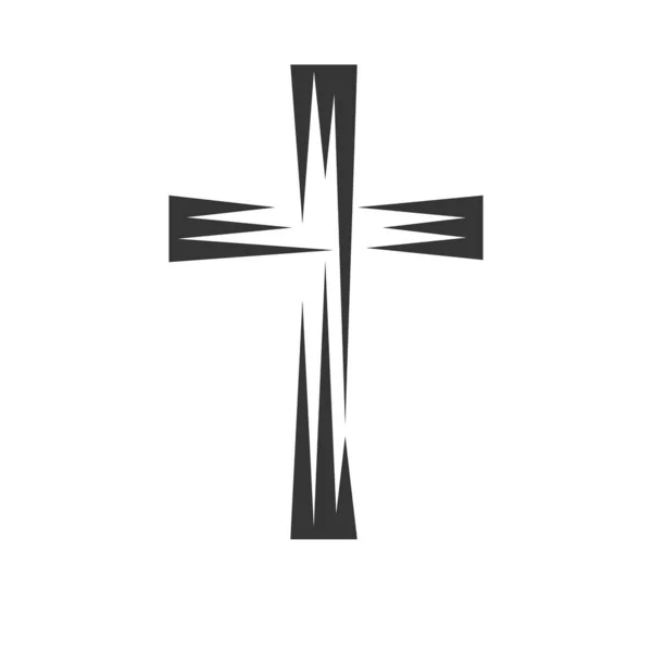 Εικόνα Christian Cross - διάνυσμα. — Διανυσματικό Αρχείο