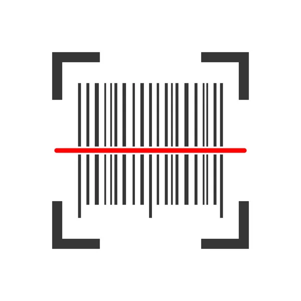 Ícone de código de barras - vector . — Vetor de Stock