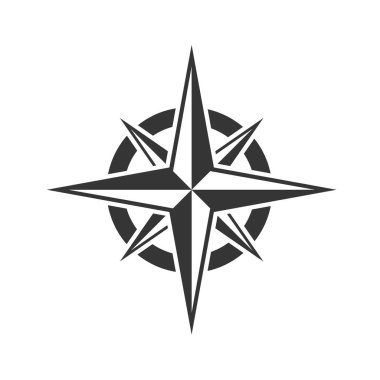 Compass icon - vector. clipart