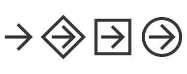 Okları ayarla - vektör.