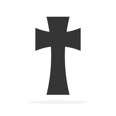 Christian Cross simgesi - vektör.