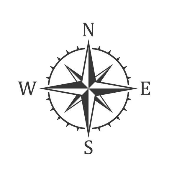 Pusula simgesini - vektör.