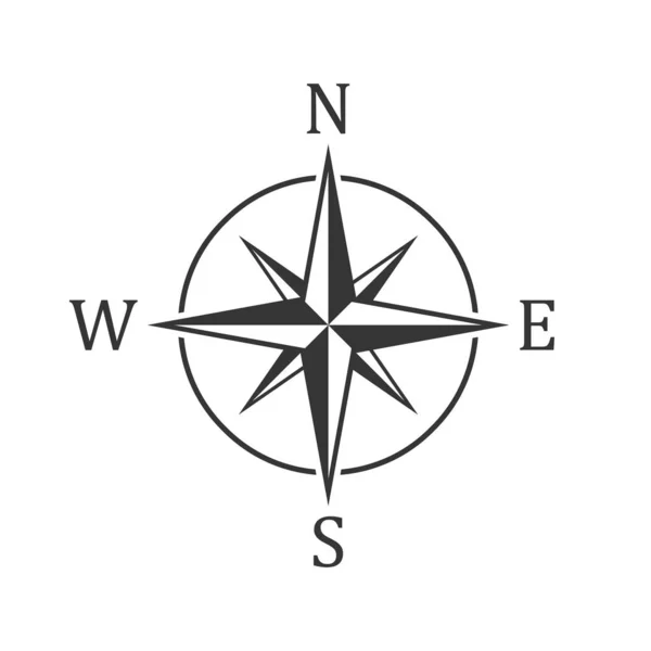 Compass icon - vector. — Stock Vector