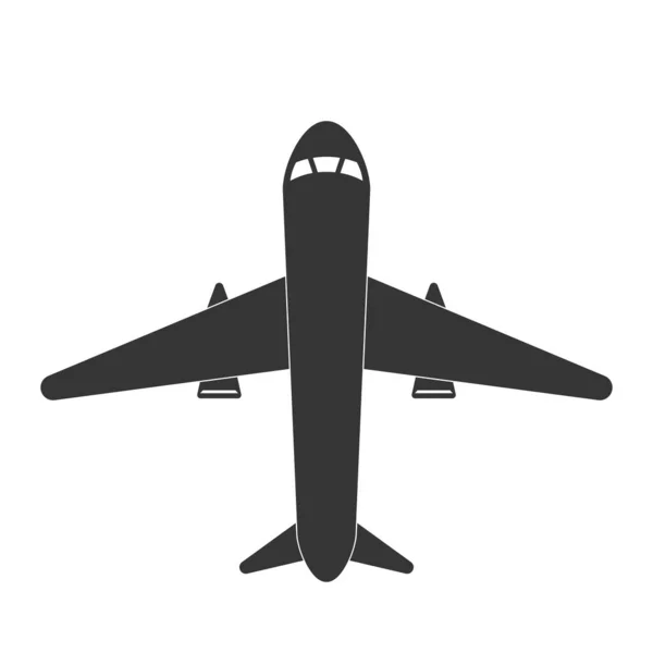 Ícone do avião - vetor . — Vetor de Stock
