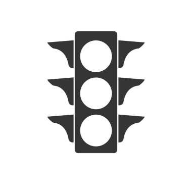 Trafik ışığı simgesi - vektör.