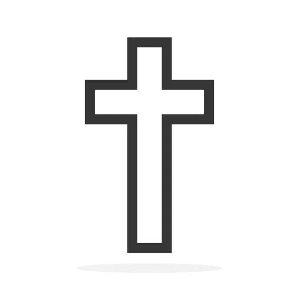 Christliches Kreuz Symbol - Vektor. — Stockvektor