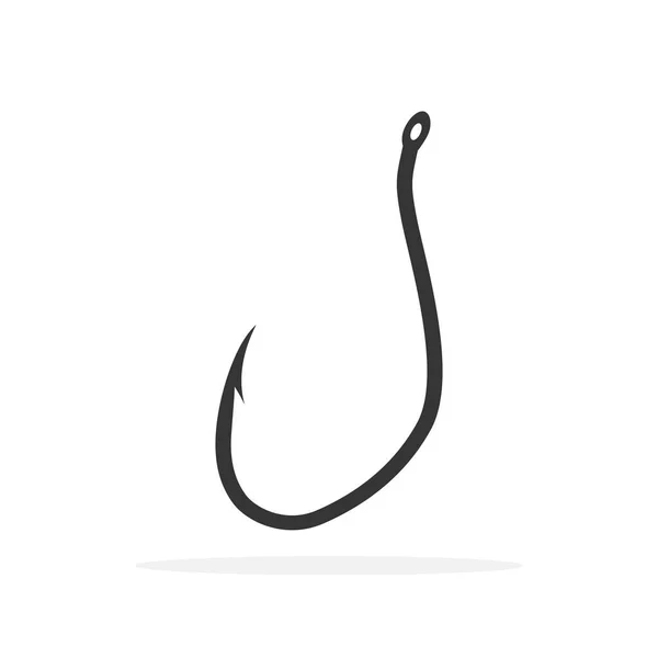 Icône crochet de pêche - vecteur . — Image vectorielle