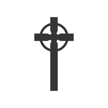 Christian Cross simgesi - vektör.