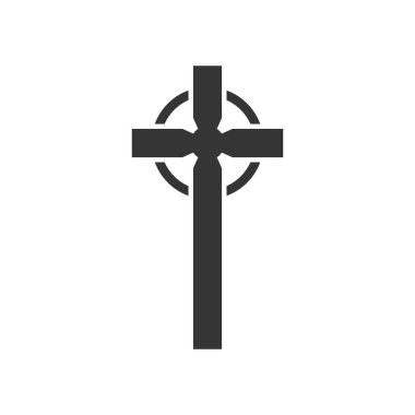 Christian Cross simgesi - vektör.