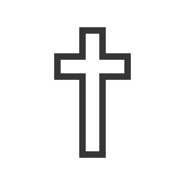 Christliches Kreuz Symbol - Vektor. — Stockvektor