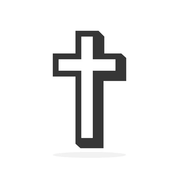 Christliches Kreuz Symbol - Vektor. — Stockvektor