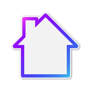 Renkli vektör evi simgesi.