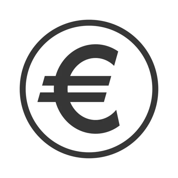 Vecteur Euro icône de l'argent isolé . — Image vectorielle