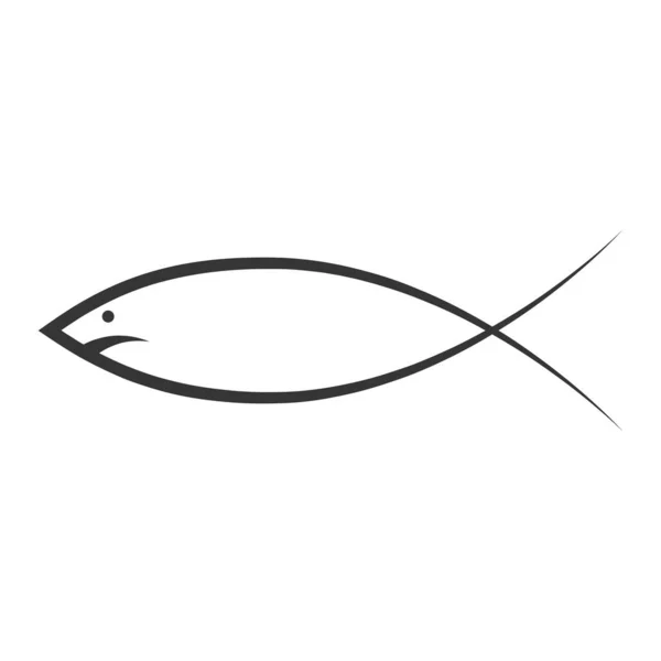 Vector Fish icon isolated — Stock Vector
