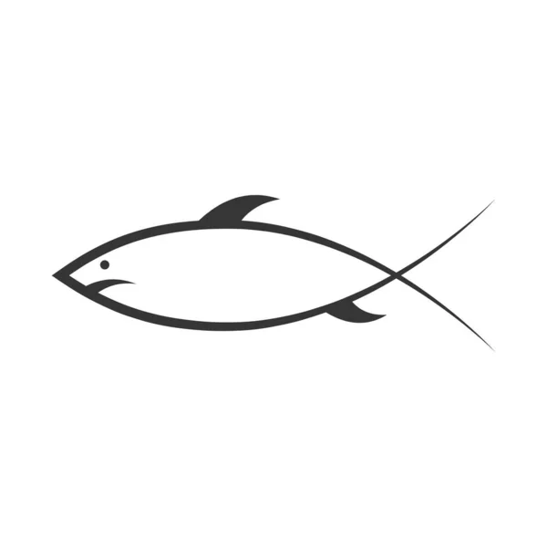 Vector Fish icon isolated — Stock Vector