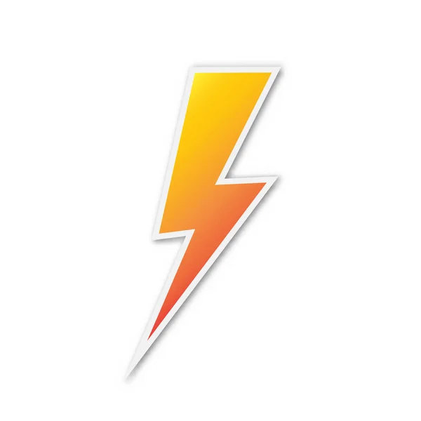 Vektor Lightning ikon elszigetelt. — Stock Vector
