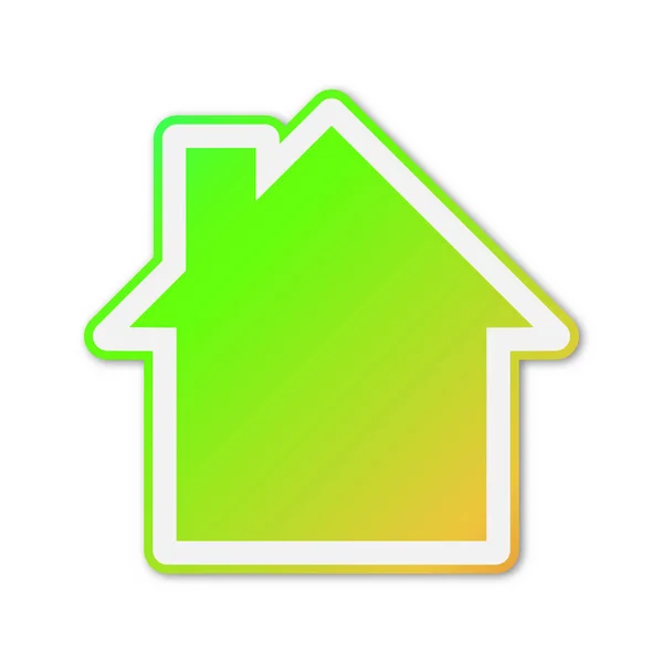 Colorful vector House icon. — Stock Vector