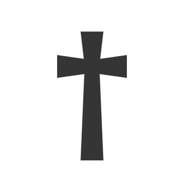 Christian Cross simgesi - vektör.