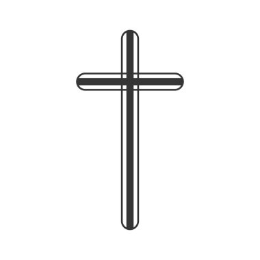 Christian Cross simgesi - vektör.