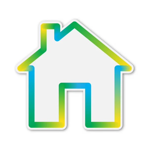 Colorful vector House icon. — Stock Vector