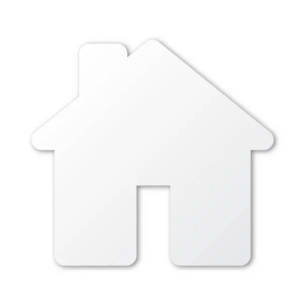 White vector House icon. — Stock Vector