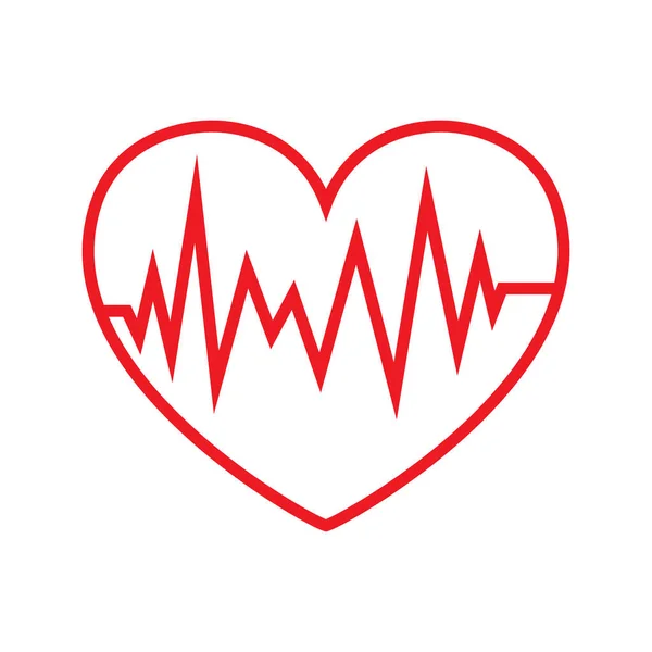 Heartbeat icon - vector. — Stock Vector