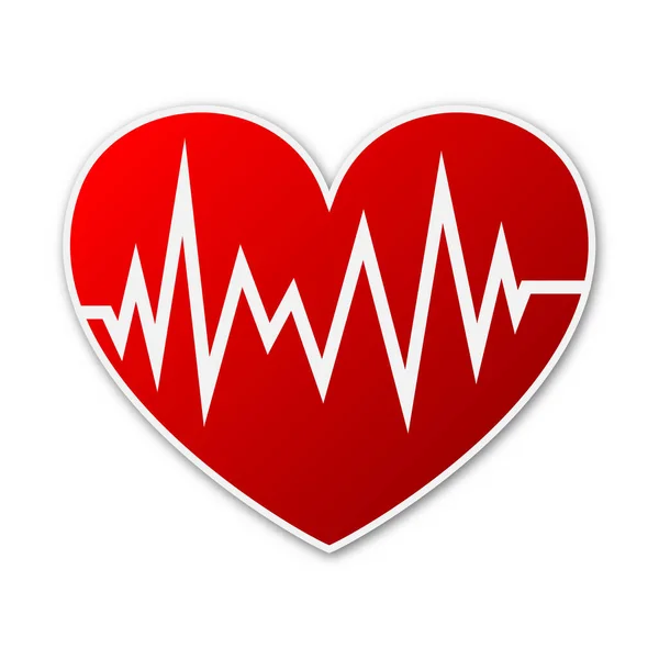 Heartbeat icon - vector. — Stock Vector