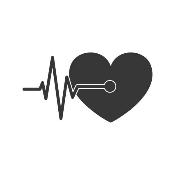 Ikona tlukotu srdce - vektor. — Stockový vektor