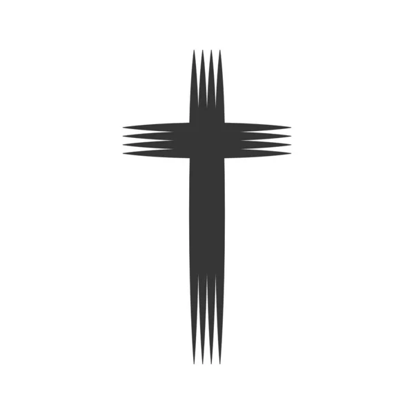 Christian Cross icon - vector. — Stock Vector