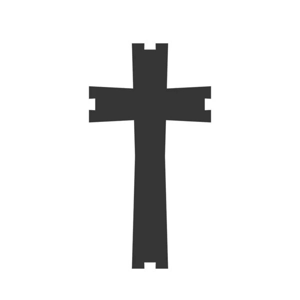 Christliches Kreuz Symbol - Vektor. — Stockvektor