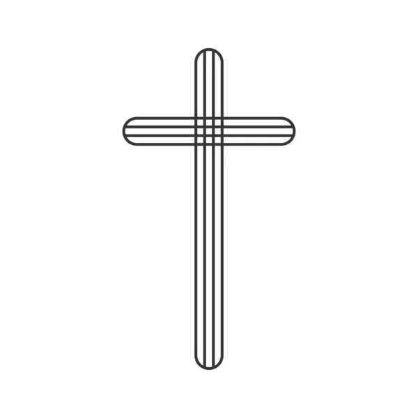 Christliches Kreuz Symbol - Vektor. — Stockvektor