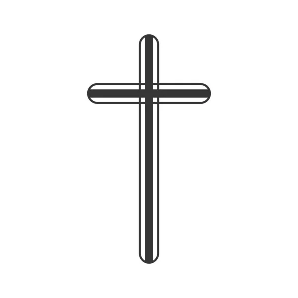 Christliches Kreuz Symbol - Vektor. — Stockvektor