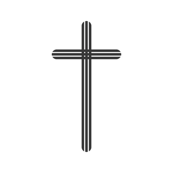 Christian Cross icon - vector. — 스톡 벡터