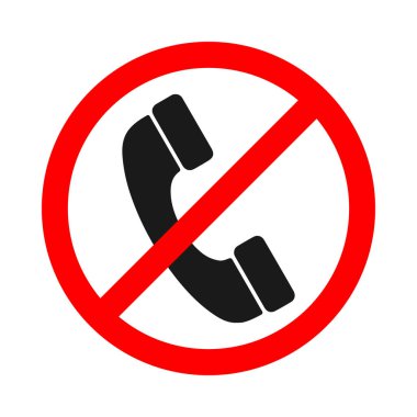 Beyaz arka planda çağrı kodu yok. Cep telefonu simgesi yok