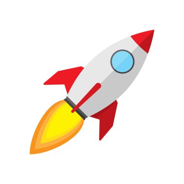 vektör roket simgesi.