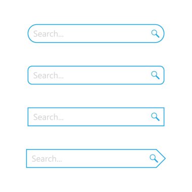 Arama çubuğu - vektör ögesi web tasarımı.