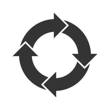 Çember ok - vektör.