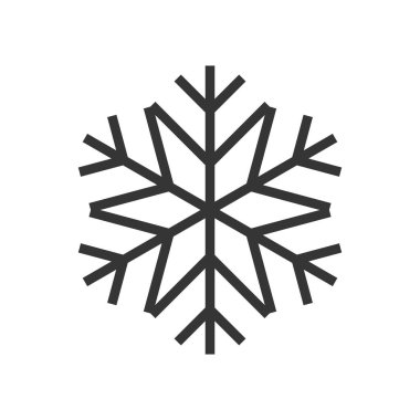 Kar Tanesi simgesi - vektör.