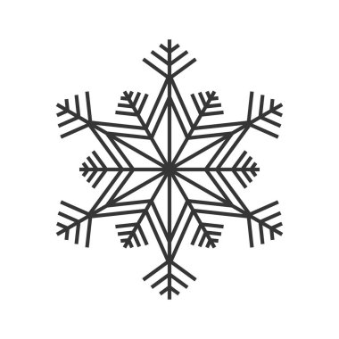 Kar Tanesi simgesi - vektör.