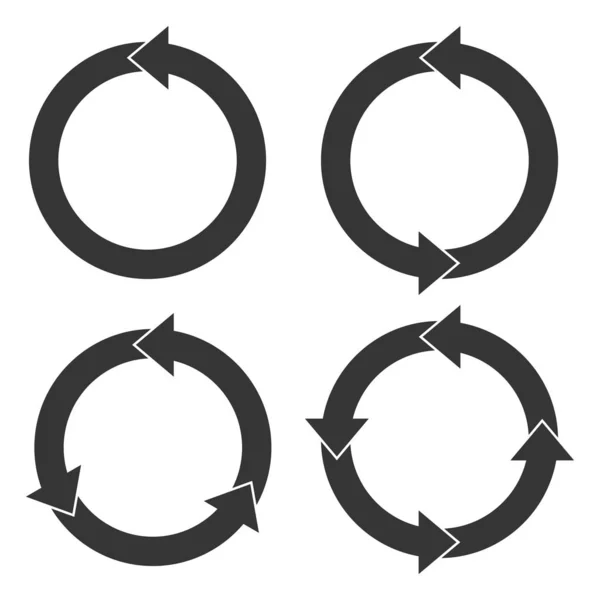 Flechas de círculo - vector . — Vector de stock