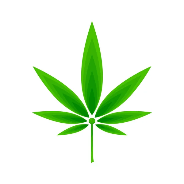 Cannabis vector icoon geïsoleerd. — Stockvector