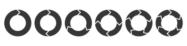 Conjunto de flechas de círculo — Archivo Imágenes Vectoriales