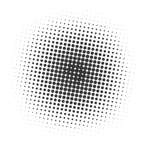 Black halftone dots background - vector. — Stock Vector