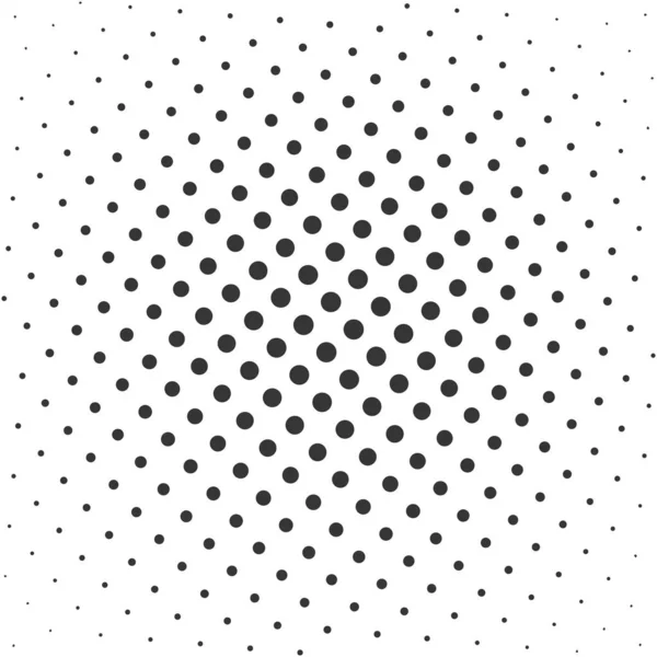 Arrière-plan de points noirs demi-tons - vecteur . — Image vectorielle